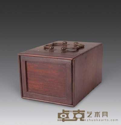 清 红木镜箱 20×14.5×11.5cm
